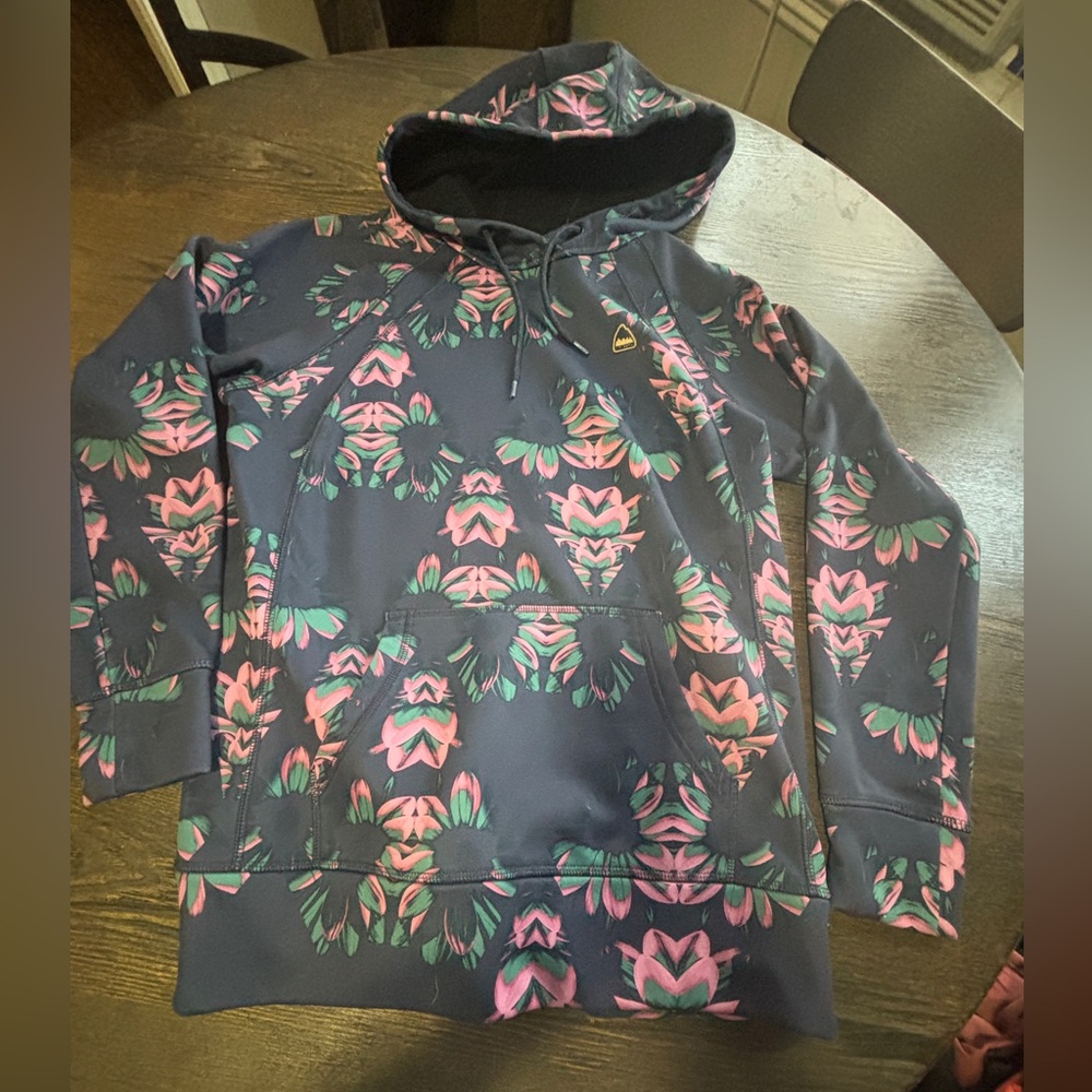 Burton Navy Floral Hoodie